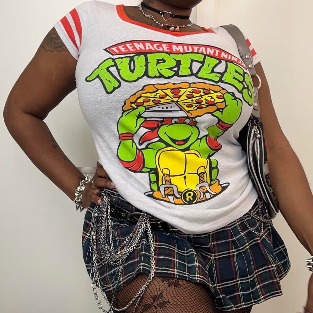 Scene TMNT Pizza Graphic Tee Shirt 
Teenage Mutant Ninja Turtles
